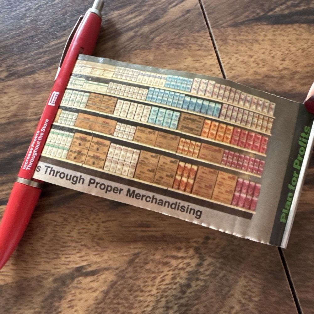 VTG 1986‎ Similac Isomil Salesman Advertising Pen With Pull Out Sales Brochure